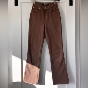 Jacquemus La Montagne FW21 Brown Denim Jeans